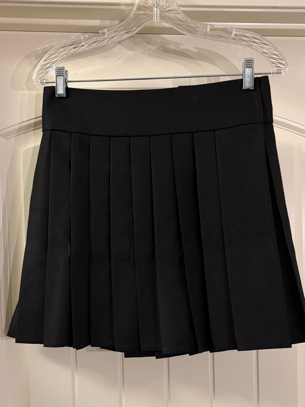 Black Pleated Mini Skirt - Brand Unknown
